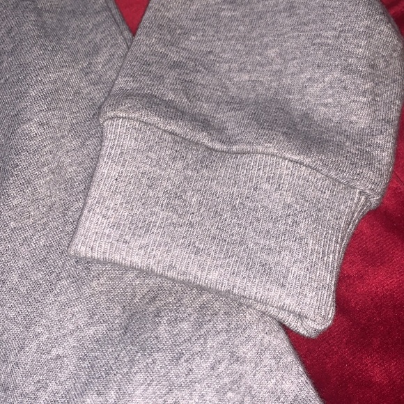 Ann-Sofie Back Grey Crew Sweater with White Attached Logo Square Size Small - Picture 6 of 8
